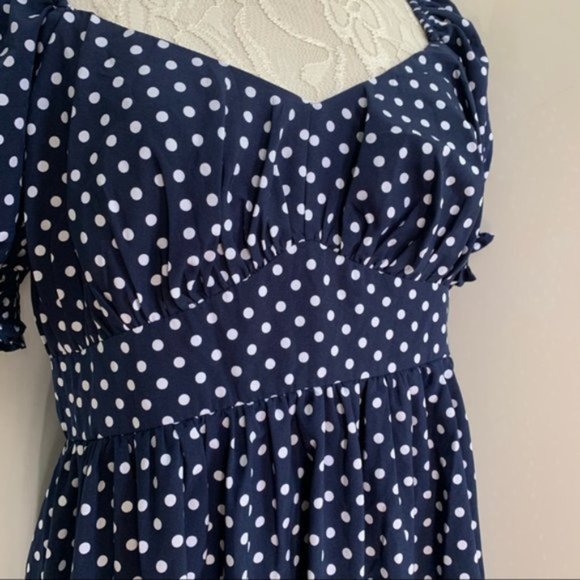 Wild Honey Maxi Maternity Dress in Polka Dot sz M - Picture 6 of 11